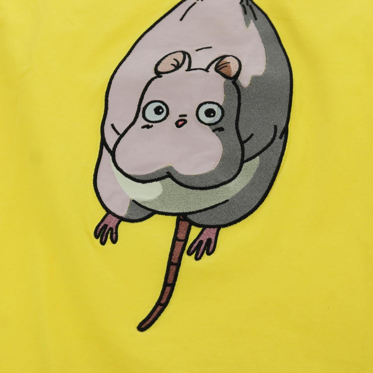 LOEWE × Studio Ghibli Spirited Away T Shirt Cotton Yellow Auth 167078M