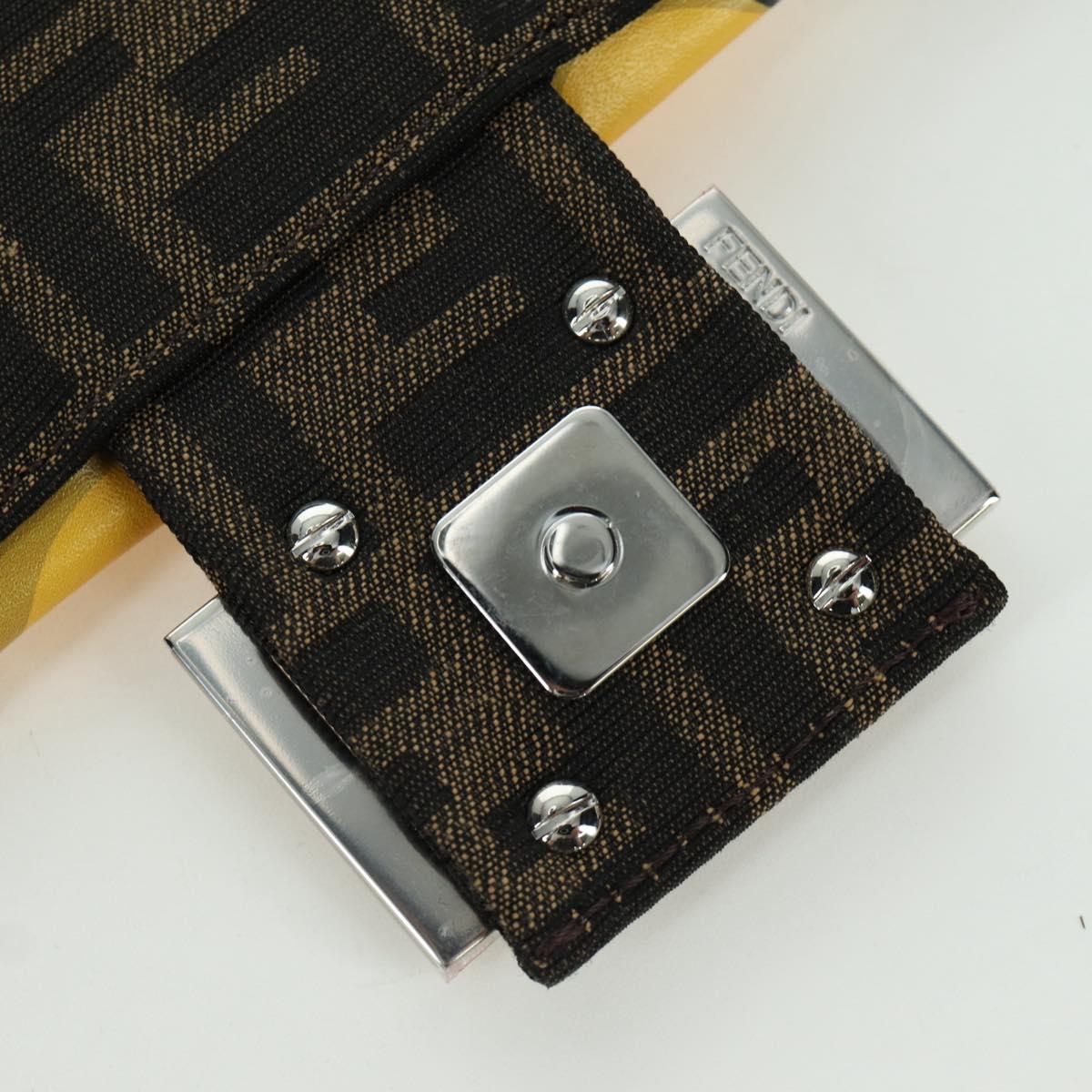 FENDI Zucca Canvas Dragonfly FRGMT POKﾃ窺ON Mamma Baguette Black Auth 167082SM