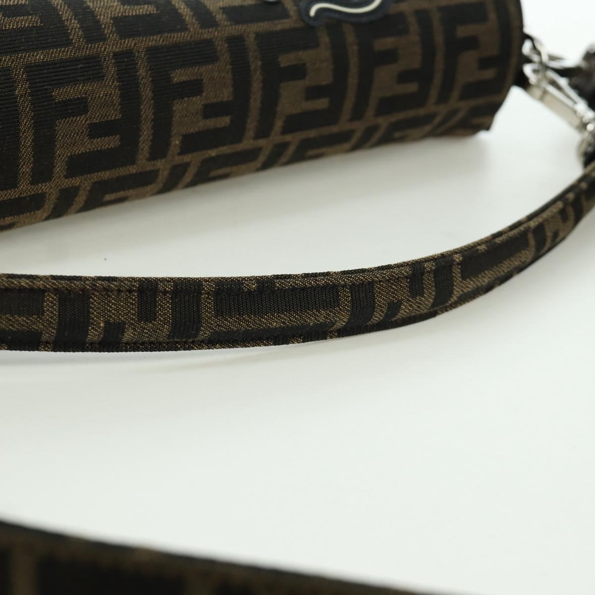 FENDI Zucca Canvas Dragonfly FRGMT POKﾃ窺ON Mamma Baguette Black Auth 167082SM