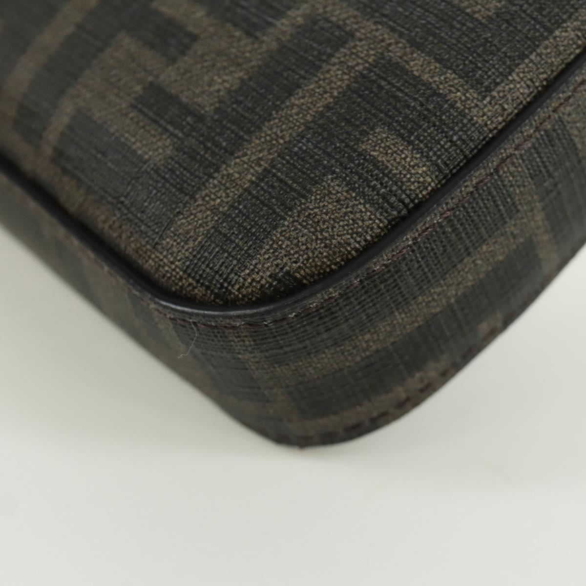 FENDI Zucca Canvas Dragonfly FENDI x FRGMT x POKﾃ窺ON Bag Black Auth 167090SM