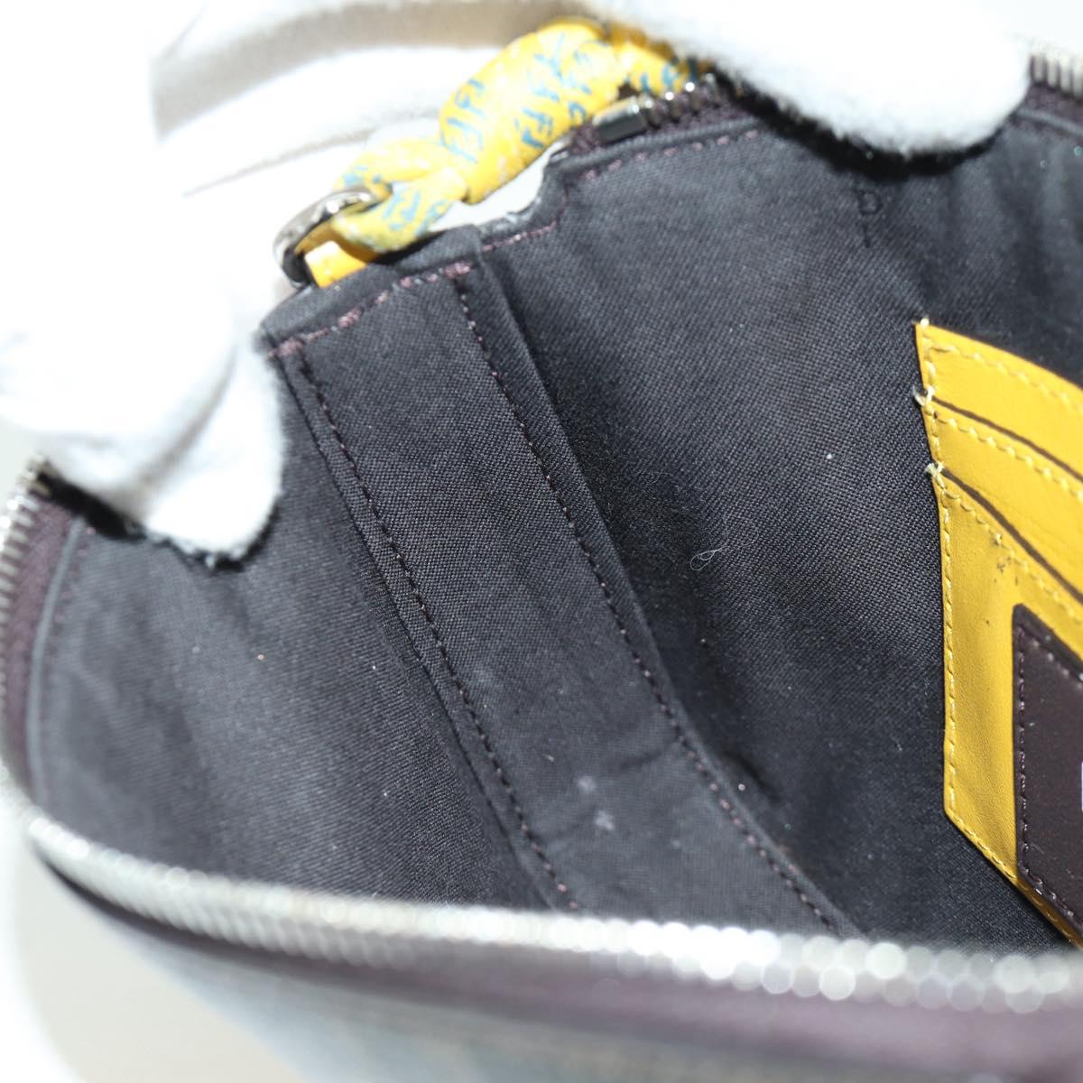 FENDI Zucca Canvas Dragonfly FENDI x FRGMT x POKﾃ窺ON Bag Black Auth 167090SM