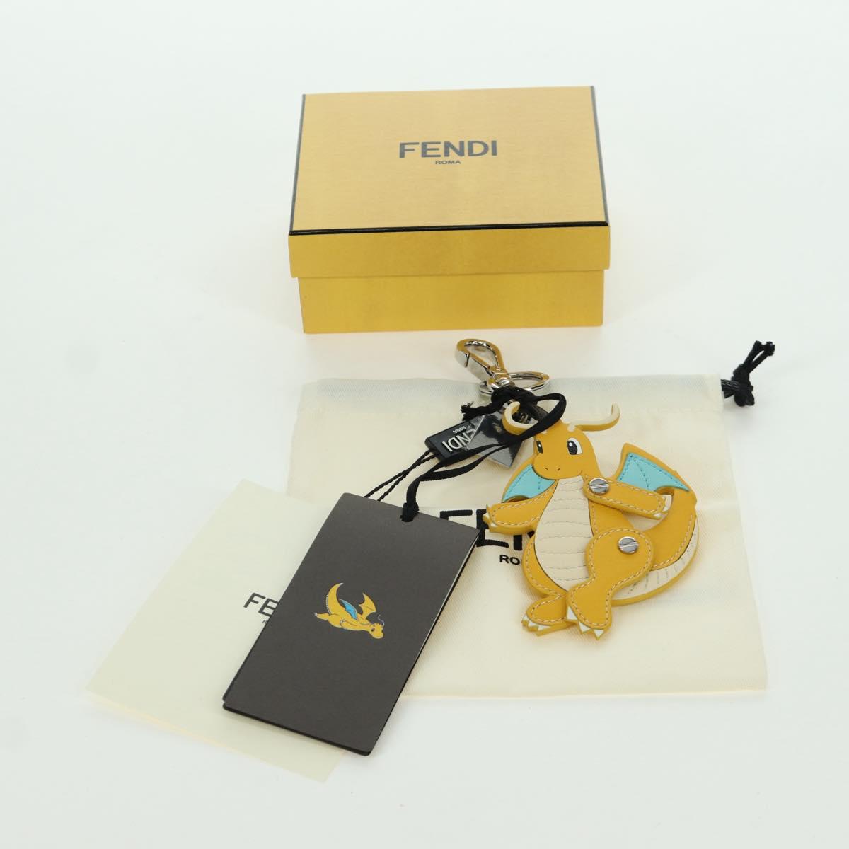 FENDI FENDI x FRGMT x POKﾃ窺ON Dragonite Charm Yellow Auth 167091SM