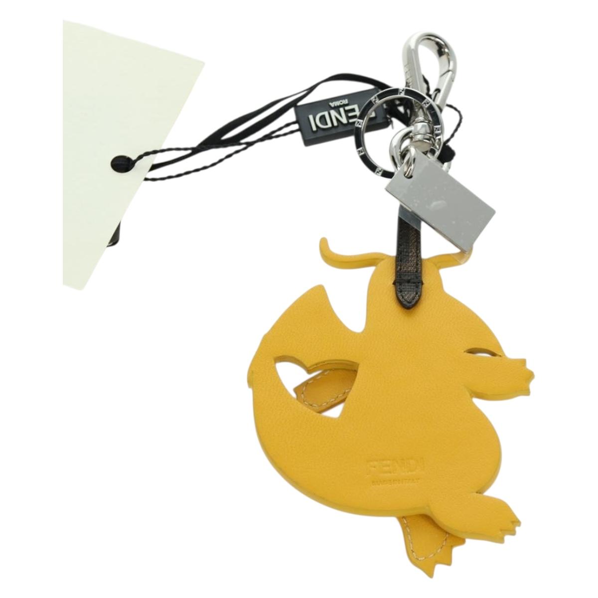 FENDI FENDI x FRGMT x POKﾃ窺ON Dragonite Charm Yellow Auth 167091SM