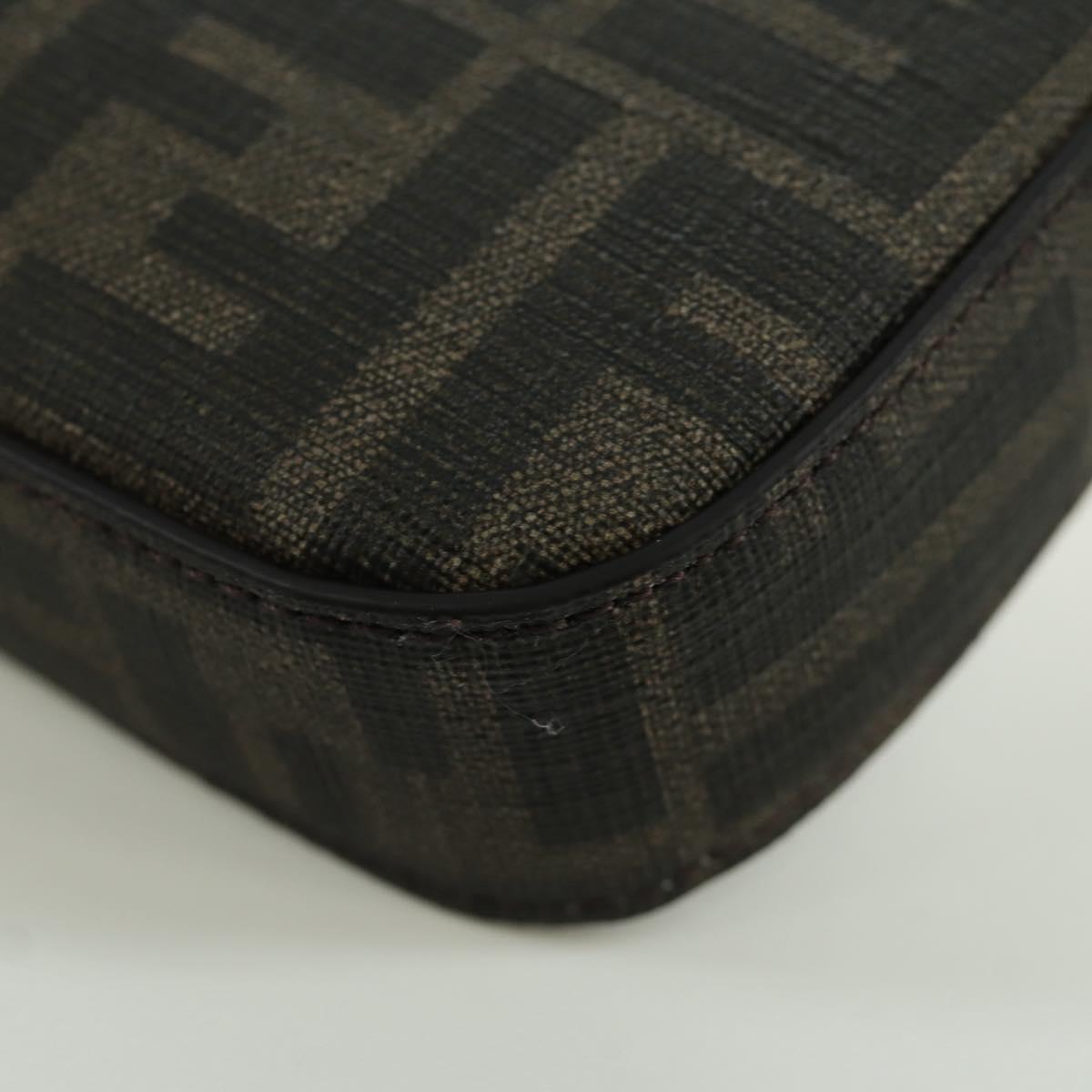 FENDI x FRGMT x POKﾃ窺ON Zucca Canvas Dragonfly Bag Black Brown Auth 167097SM
