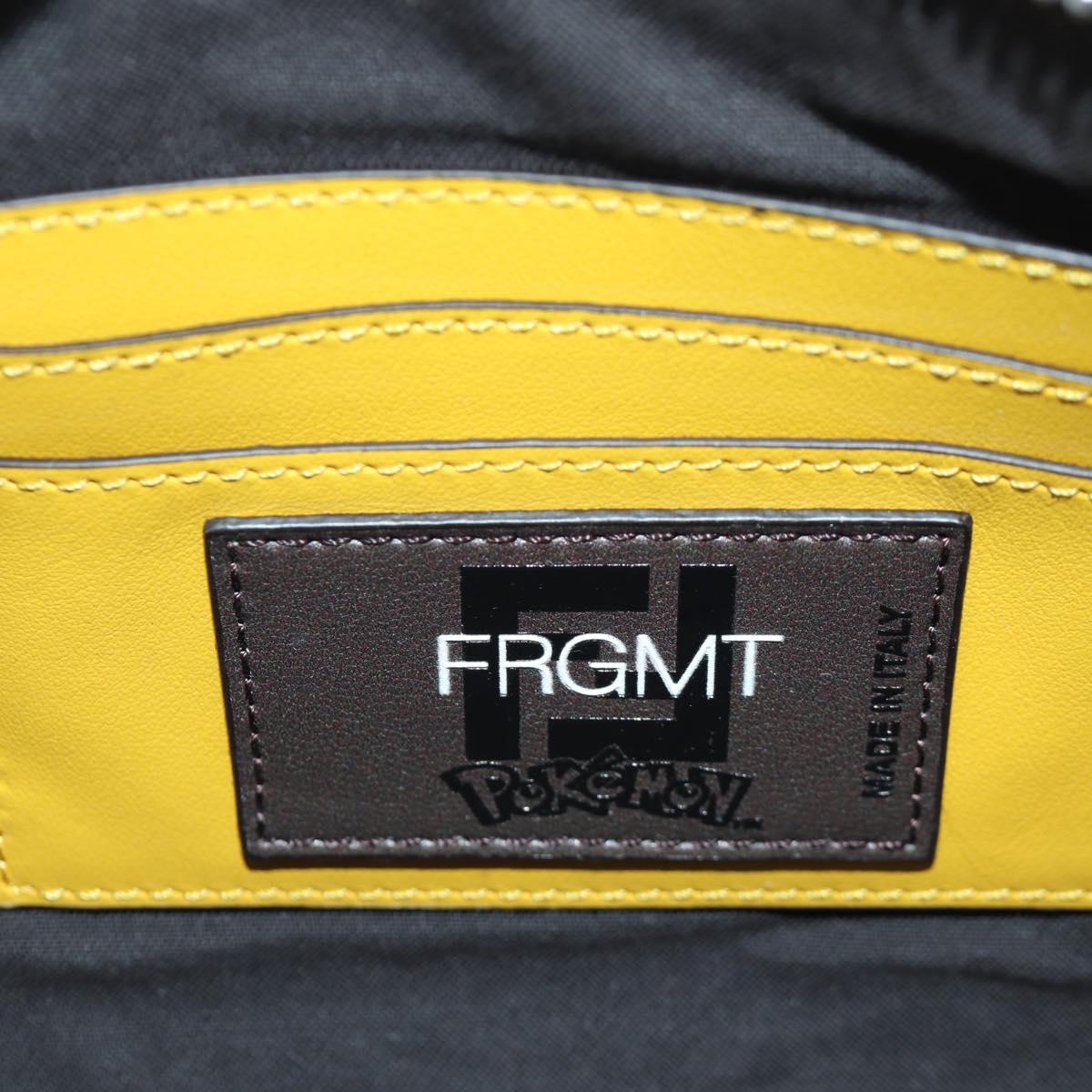FENDI x FRGMT x POKﾃ窺ON Zucca Canvas Dragonfly Bag Black Brown Auth 167097SM