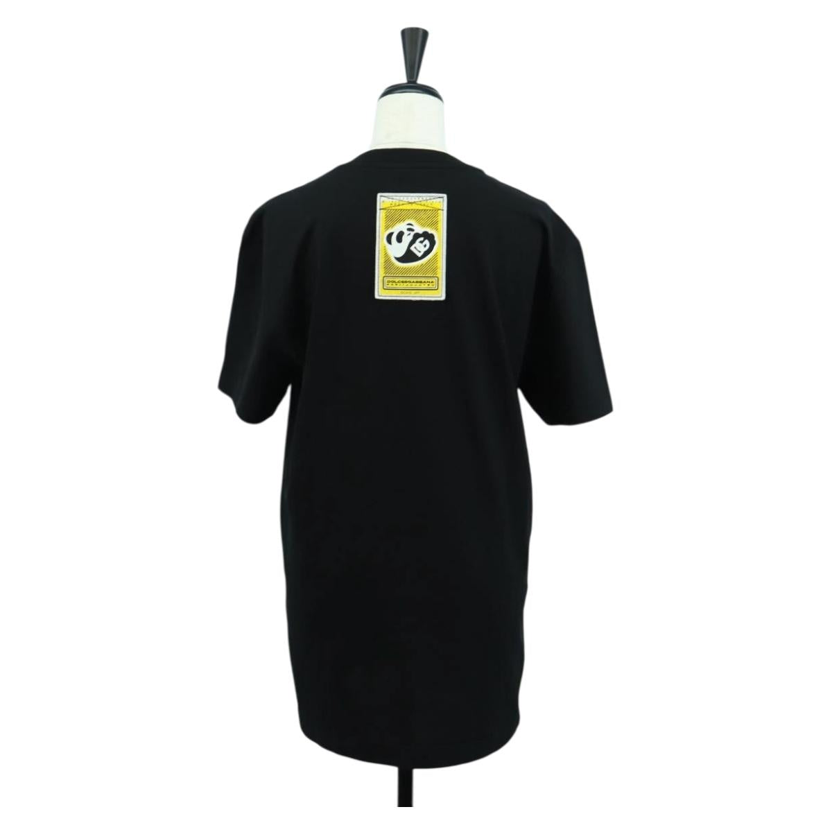 DOLCE&GABBANA D&G x Jujutsu Kaisen Panda T Shirt Cotton Black Auth 167099SM