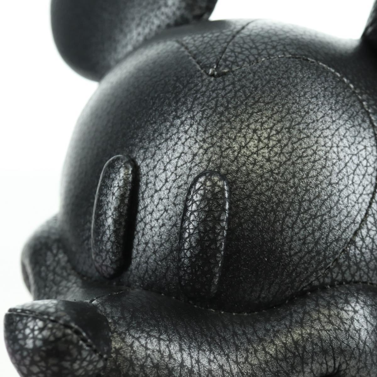 Coach Disney Mickey Stuffed Leather Black Auth 167116M
