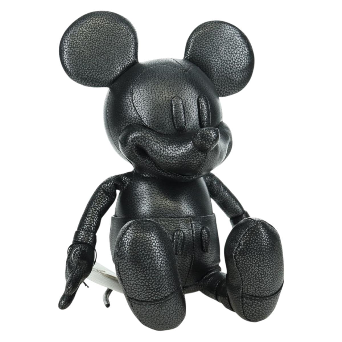 Coach Disney Mickey Stuffed Leather Black Auth 167116M