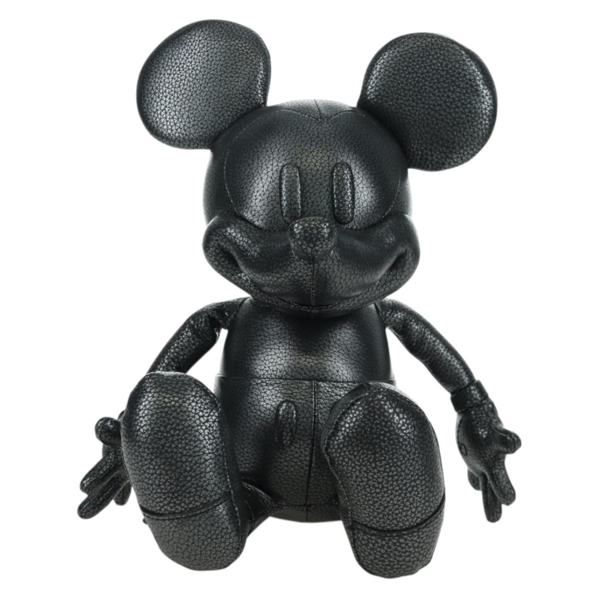Coach Disney Mickey Stuffed Leather Black Auth 167116M