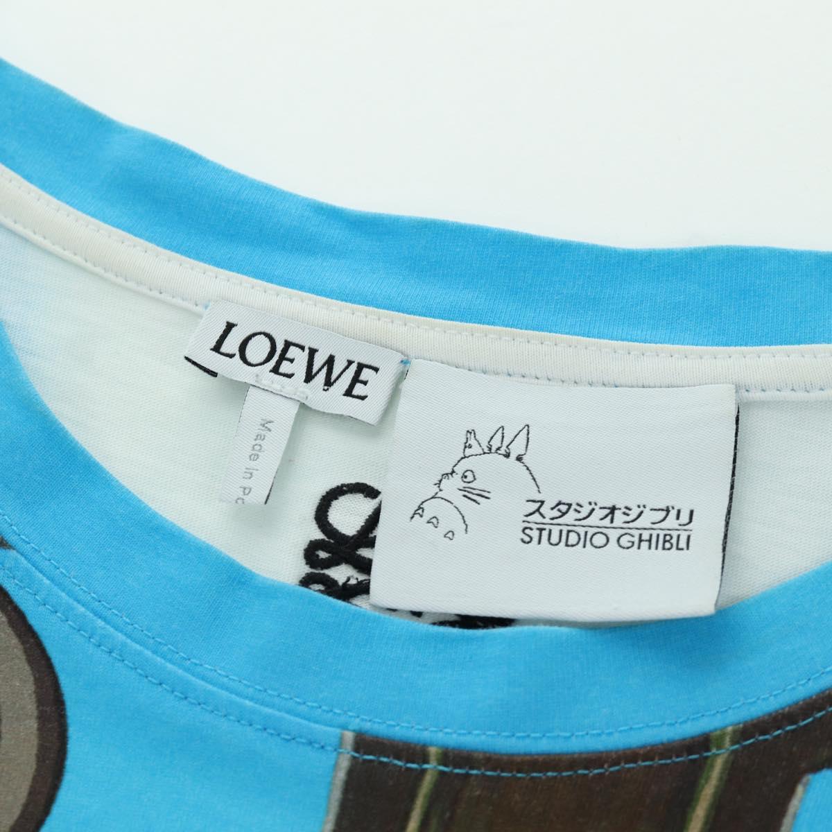 LOEWE ﾃ Ghibli Chihiro & No Face Spirited Away T Shirt Cotton Blue Auth 167117M