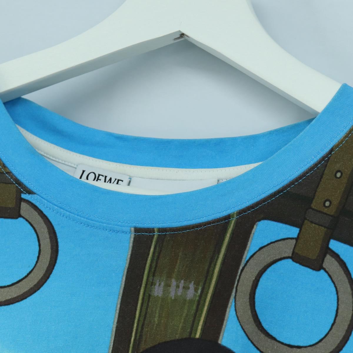 LOEWE ﾃ Ghibli Chihiro & No Face Spirited Away T Shirt Cotton Blue Auth 167117M