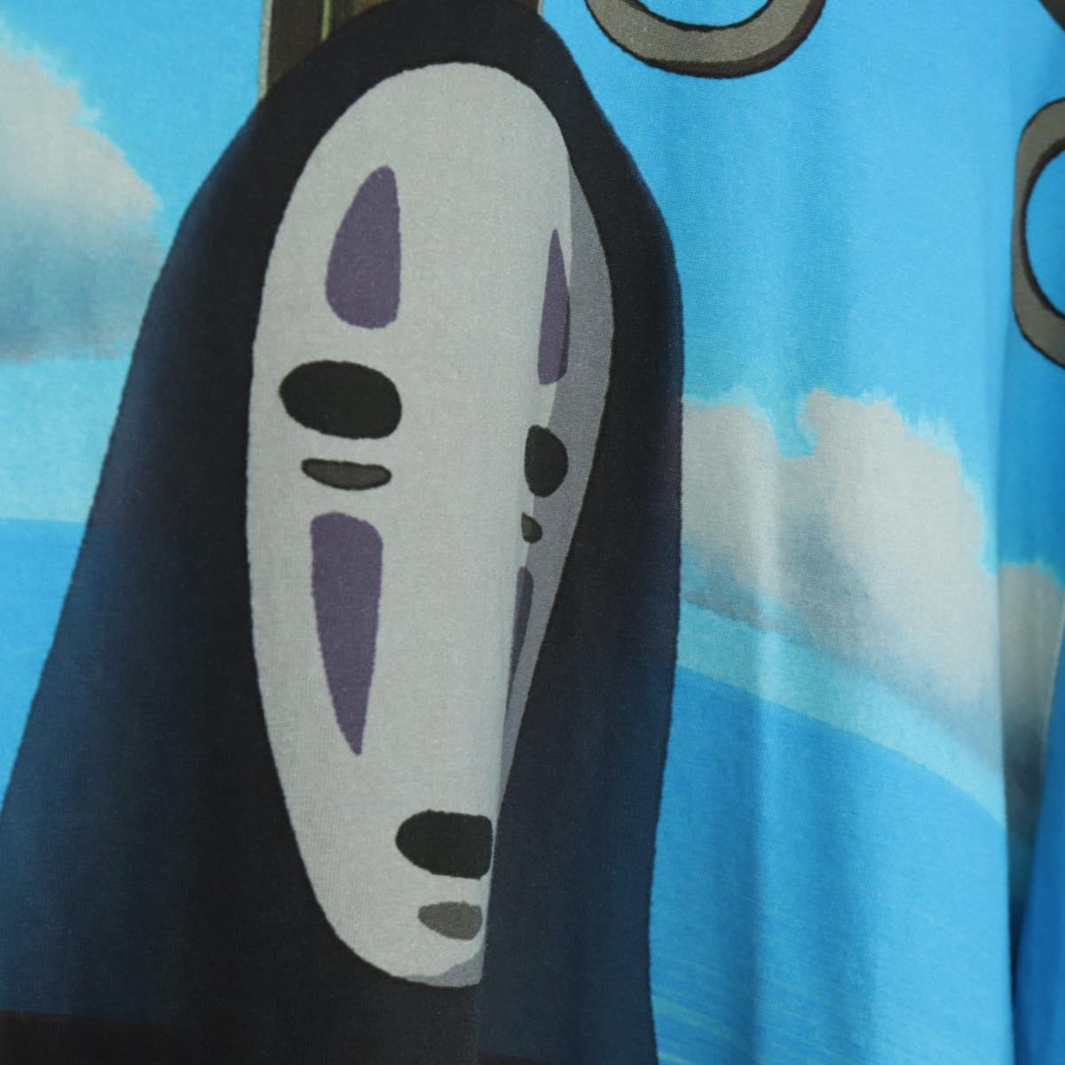 LOEWE ﾃ Ghibli Chihiro & No Face Spirited Away T Shirt Cotton Blue Auth 167117M