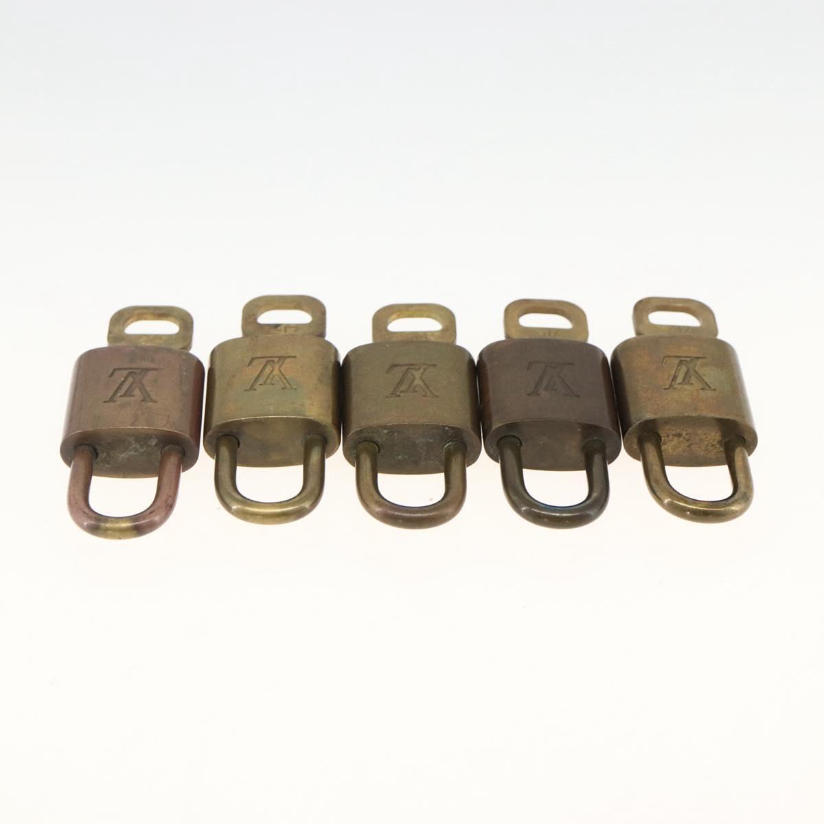LOUIS VUITTON Padlock 5 Set Padlock metal Gold LV Auth 167122