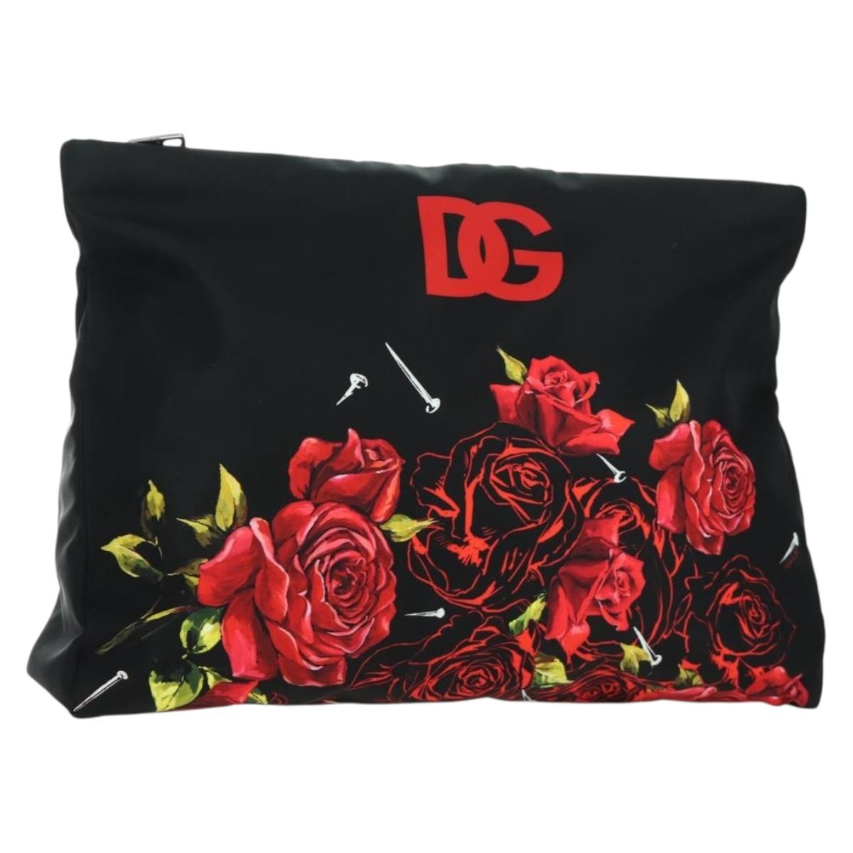 DOLCE&GABBANA D&G x Jujutsu Kaisen Nobara Bag Nylon Black Silver Auth 167127SM