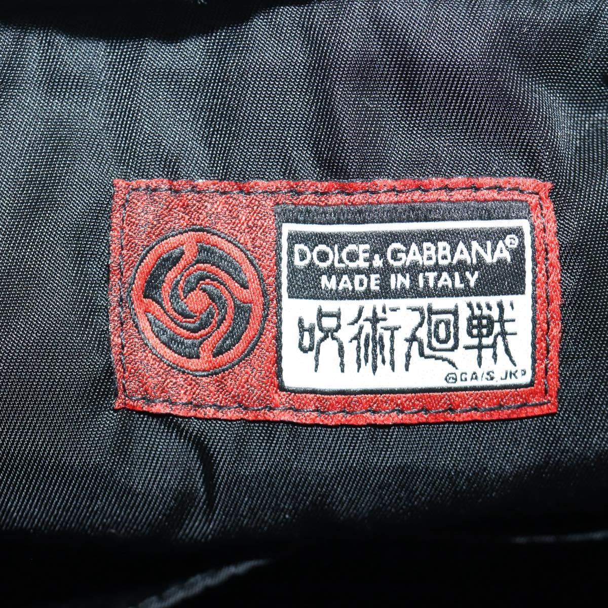 DOLCE&GABBANA D&G x Jujutsu Kaisen Nobara Bag Nylon Black Silver Auth 167127SM