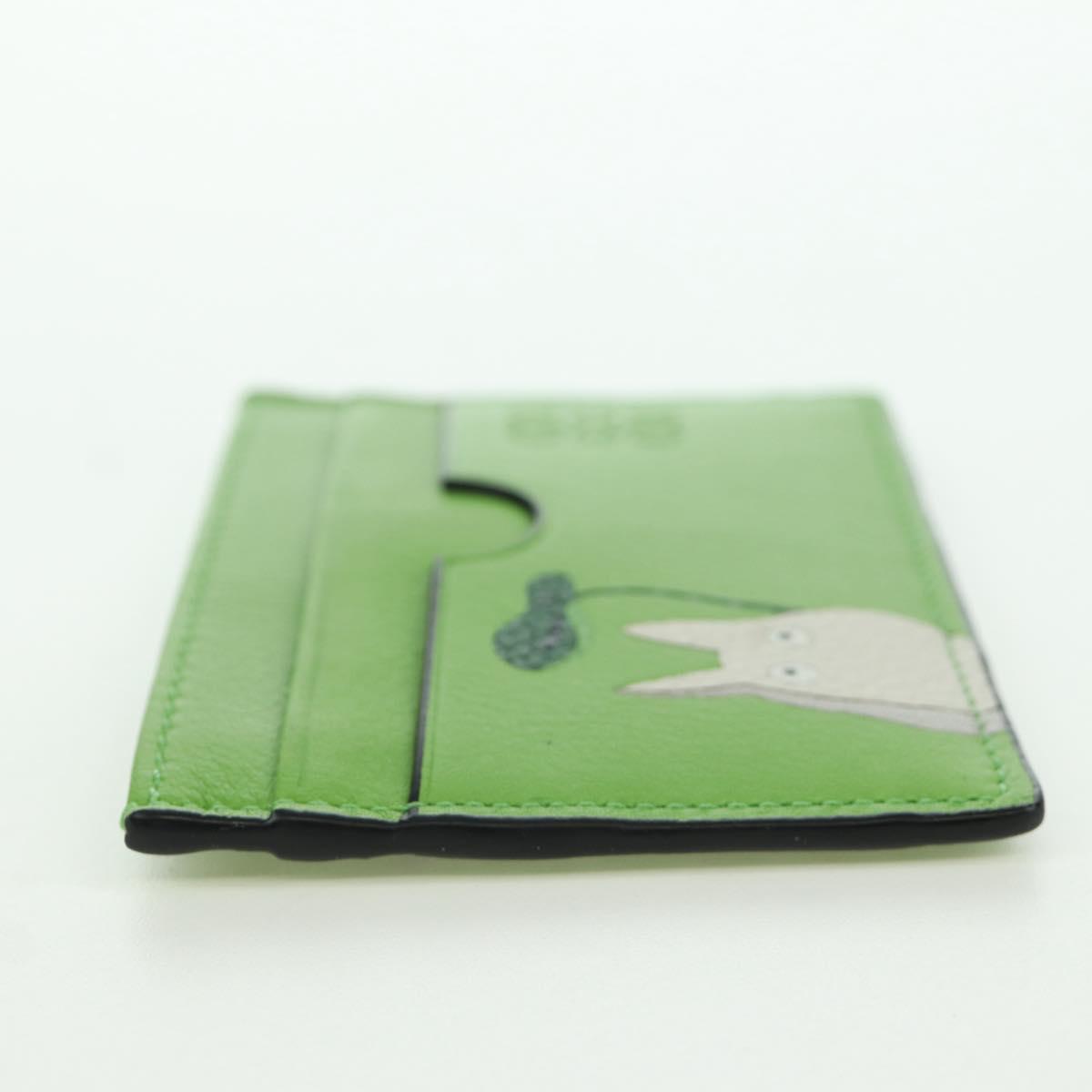 LOEWE Ã Ghibli Little Totoro My Neighbor Totoro Card Case Leather Auth 167134SM