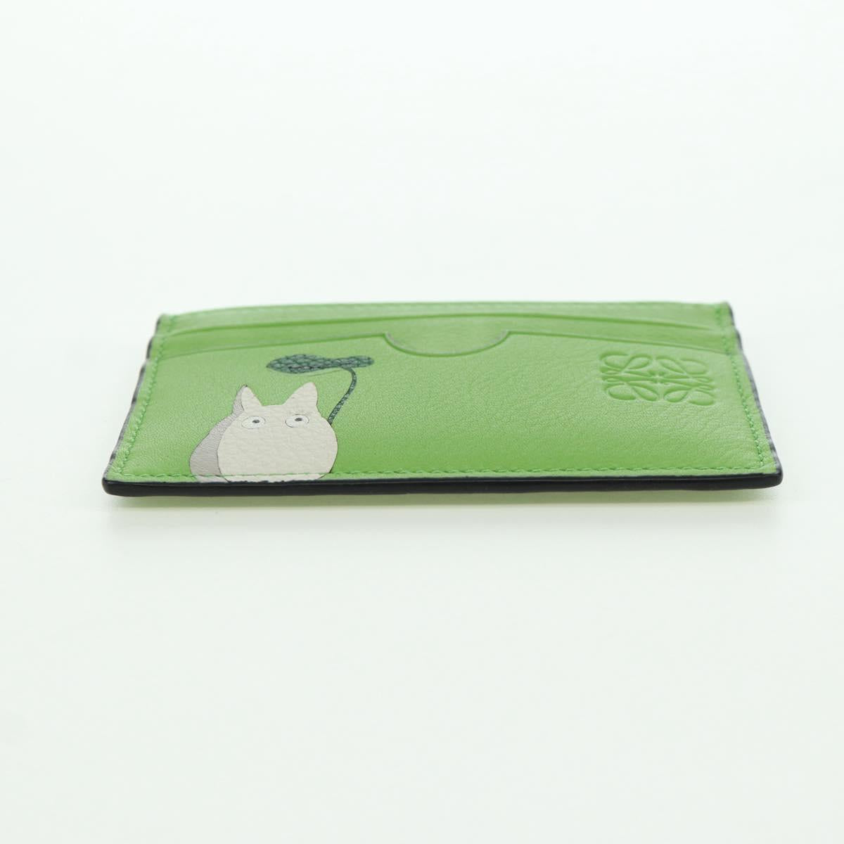 LOEWE Ã Ghibli Little Totoro My Neighbor Totoro Card Case Leather Auth 167134SM