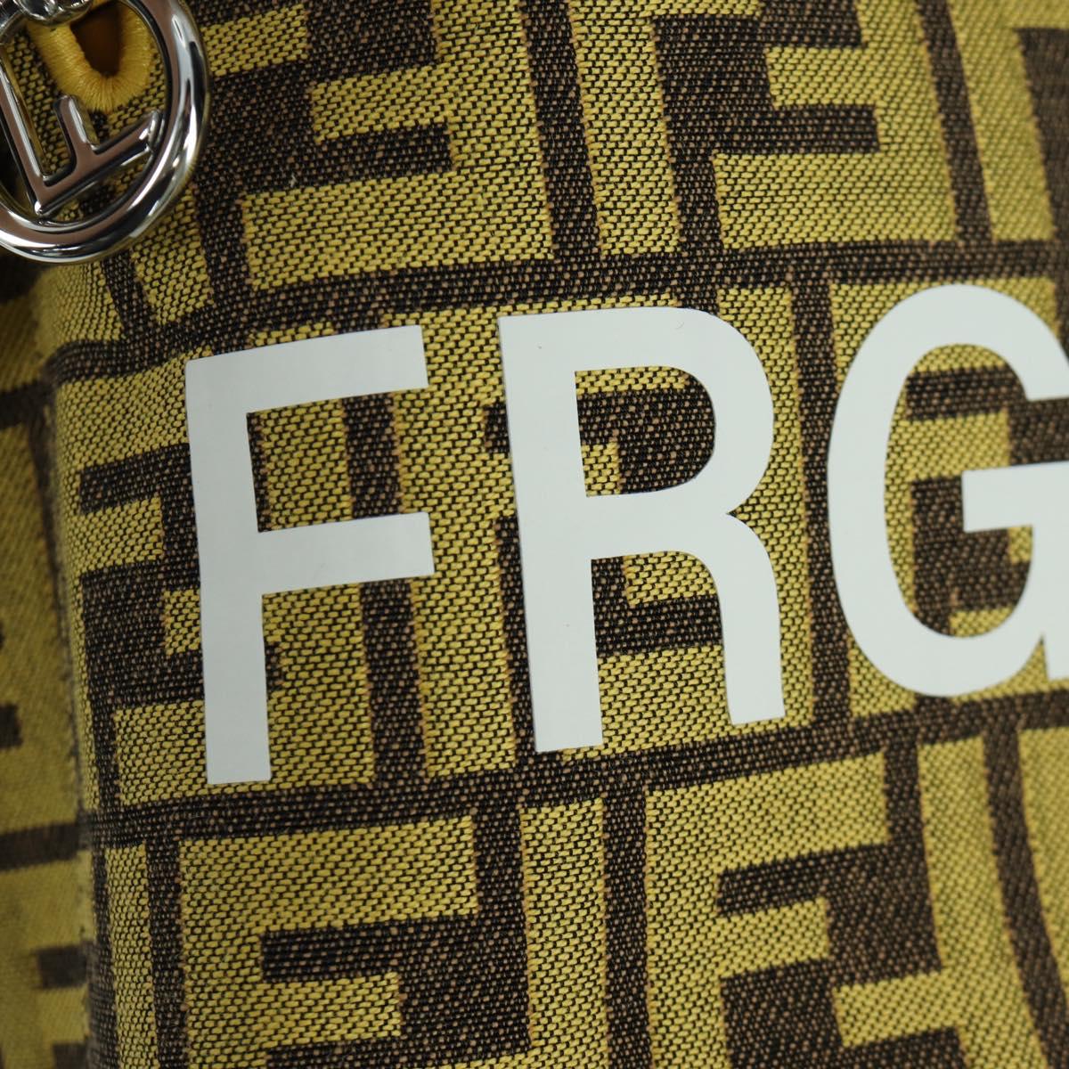 FENDI x FRGMT x POKÉMON Zucca Canvas Shoulder Bag 2way Yellow Auth 167139SM