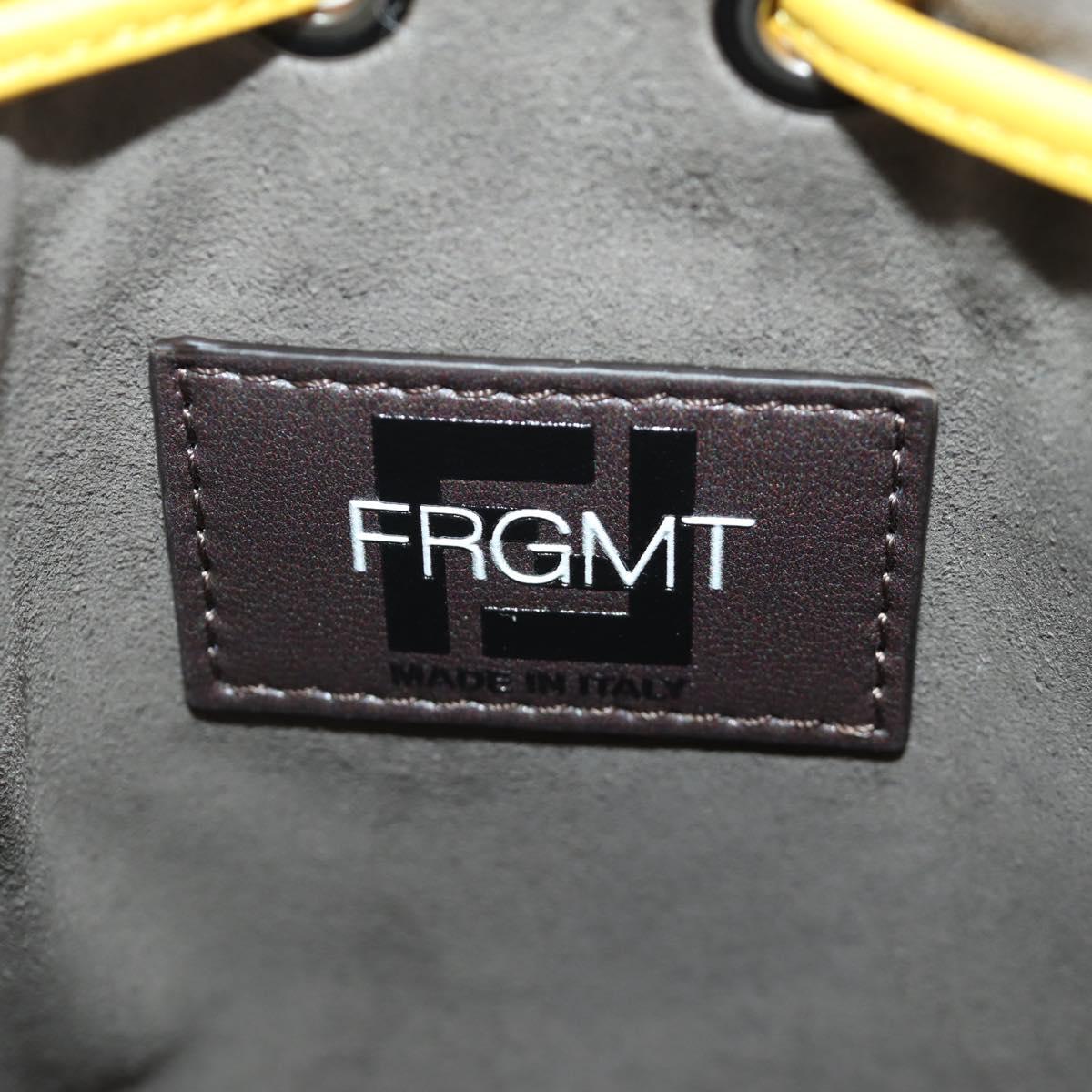 FENDI x FRGMT x POKÉMON Zucca Canvas Shoulder Bag 2way Yellow Auth 167139SM