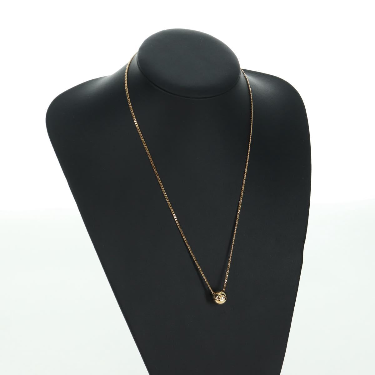 FENDI FENDI x FRGMT x POKÉMON Pok Ball Necklace metal Gold Tone Auth 167144SM