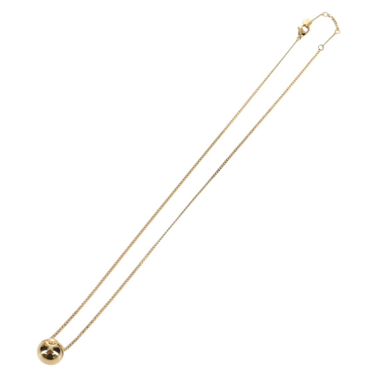 FENDI FENDI x FRGMT x POKÉMON Pok Ball Necklace metal Gold Tone Auth 167144SM