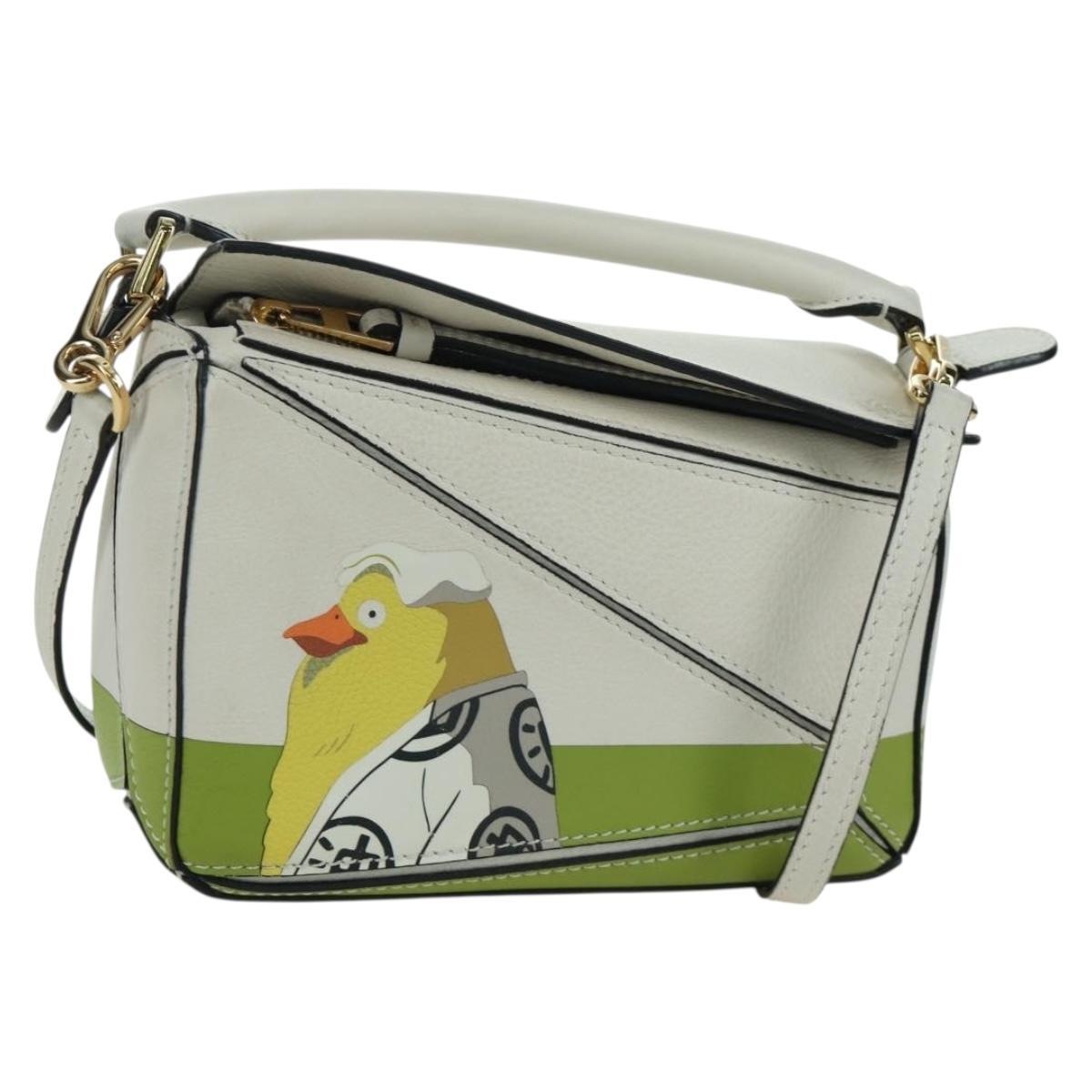 LOEWE × Ghibli Spirited Away Puzzle Bag Mini Ootori Sama Leather Auth 167145SM