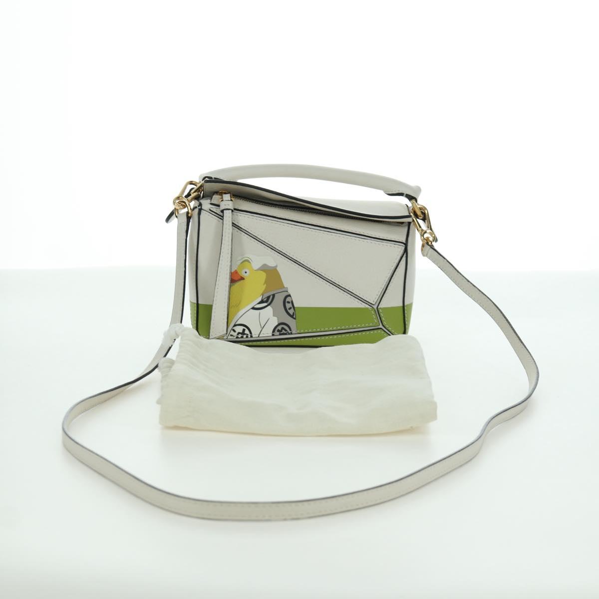 LOEWE × Ghibli Spirited Away Puzzle Bag Mini Ootori Sama Leather Auth 167145SM