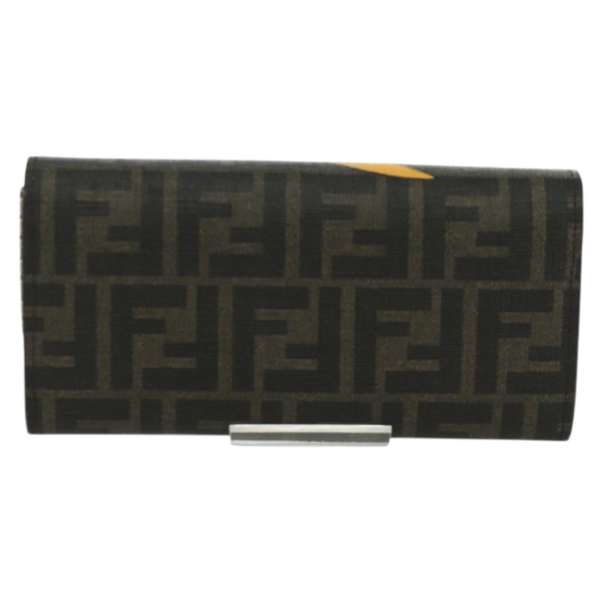 FENDI x FRGMT x POKÉMON Zucca Canvas Chain Wallet Dragon Bag Black Auth 167149SM