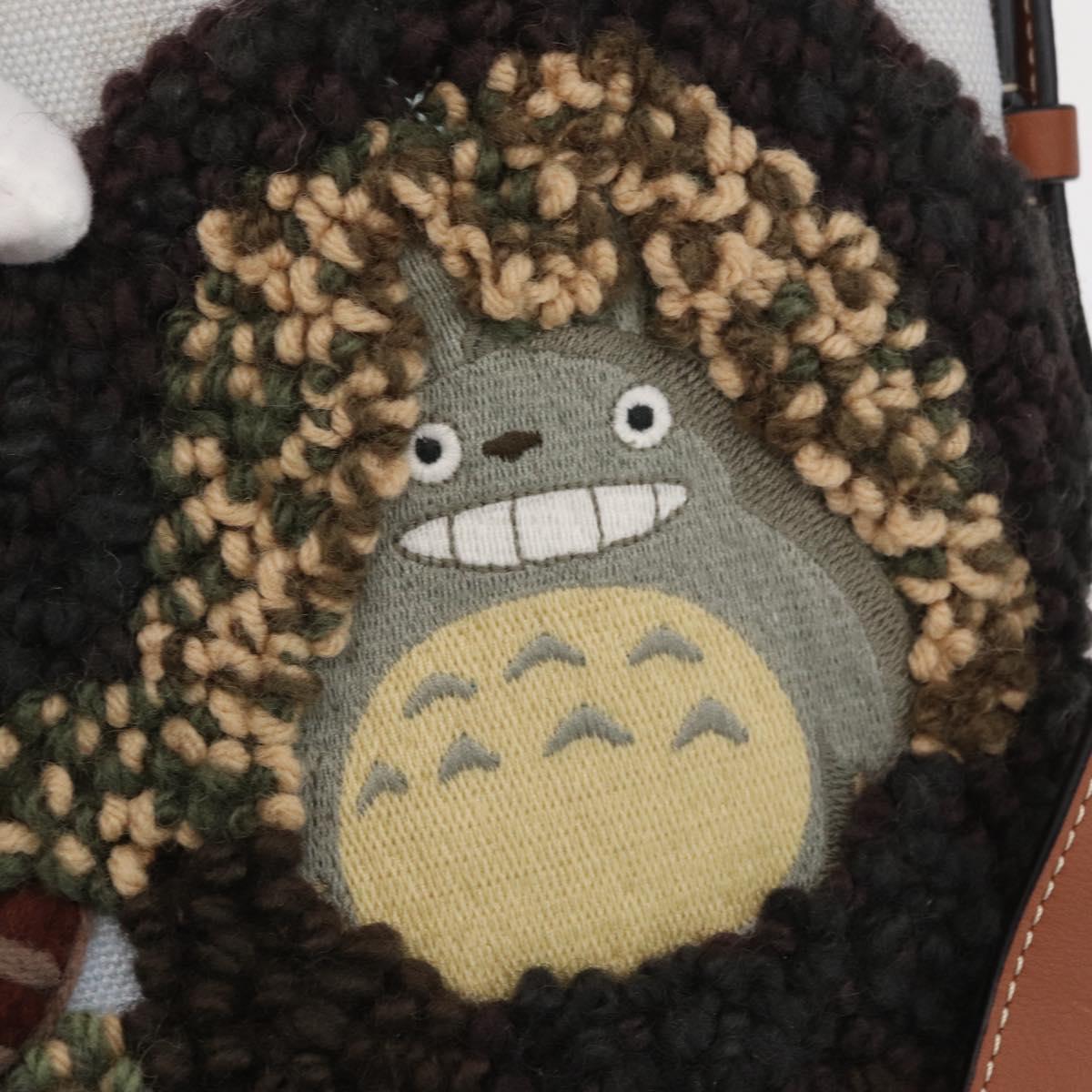LOEWE Ã Studio Ghibli My Neighbor Totoro Bag 2way Brown Silver Auth 167153SM