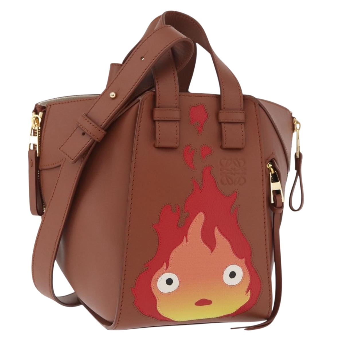 LOEWE Ã Ghibli Calcifer Howl's Moving Castle Hammock Leather 2way Auth 167155SM