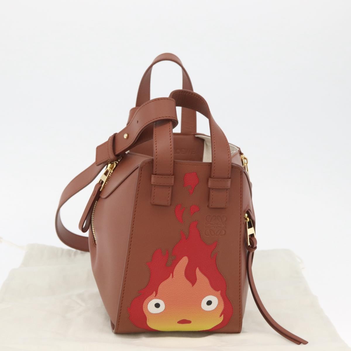 LOEWE Ã Ghibli Calcifer Howl's Moving Castle Hammock Leather 2way Auth 167155SM