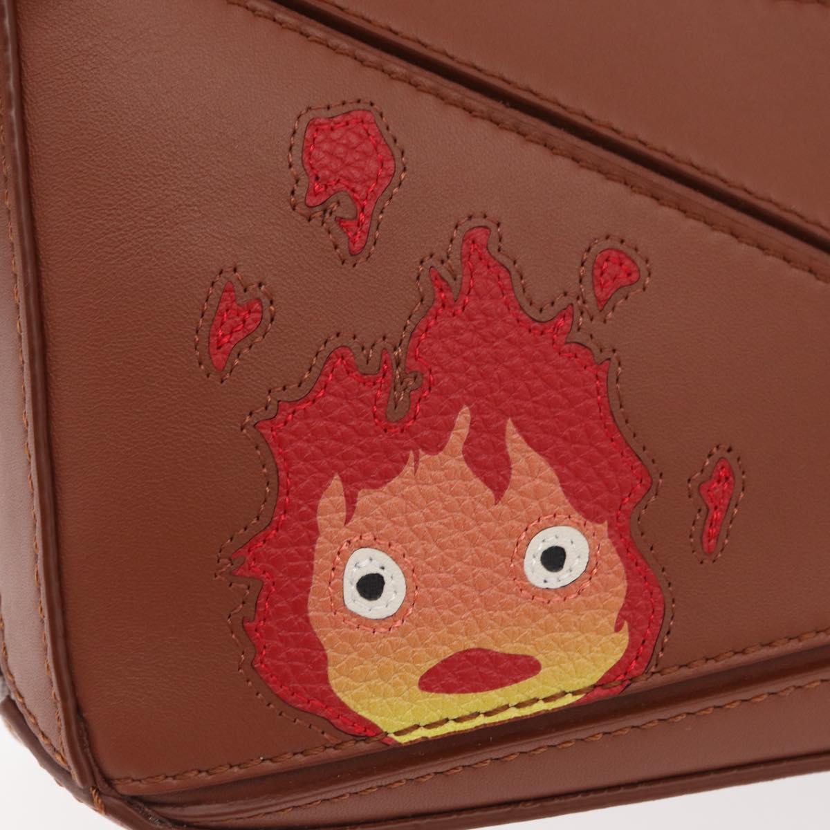 LOEWE Ã Studio Ghibli Calcifer Puzzle Bag Mini Bag Leather 2way Auth 167156SM