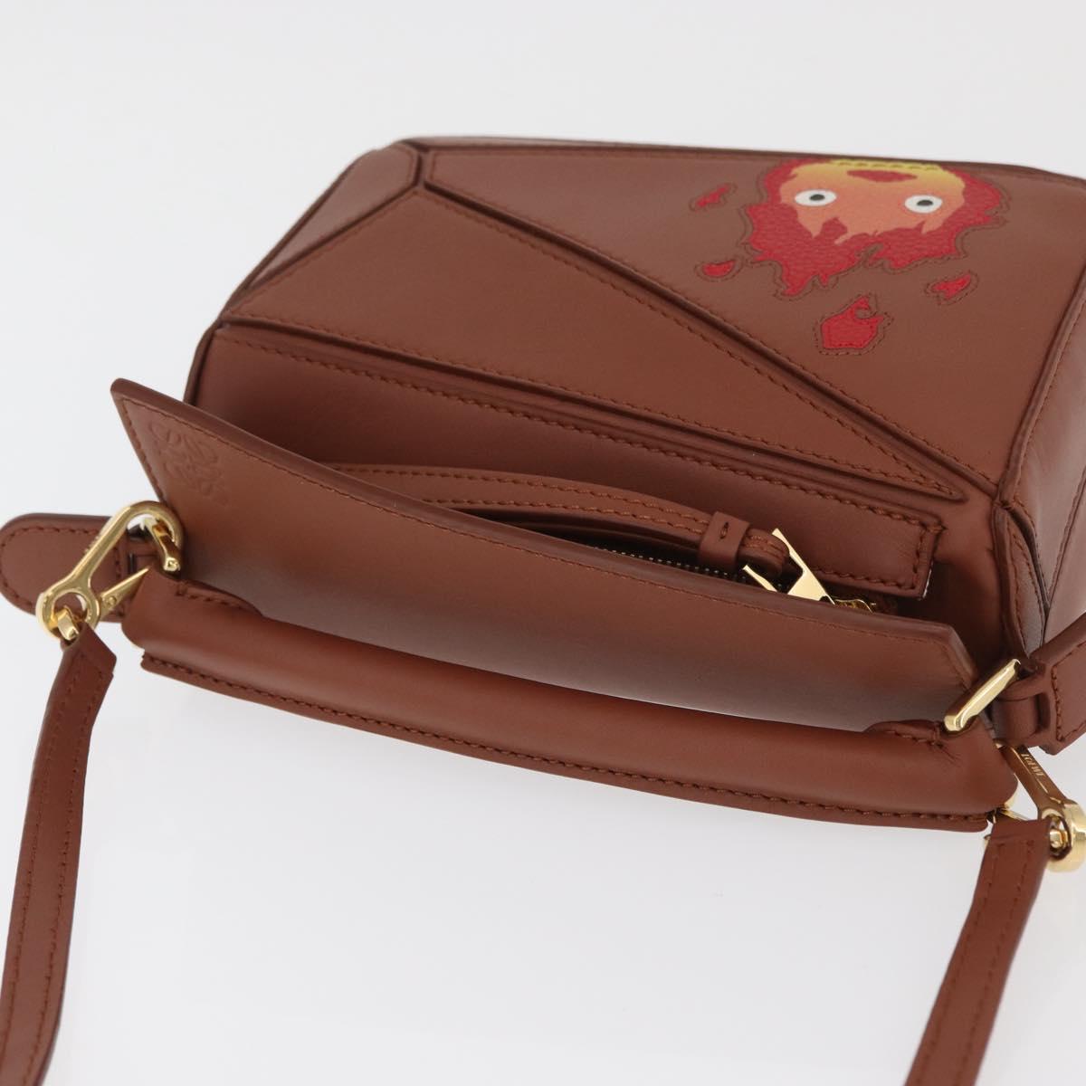 LOEWE Ã Studio Ghibli Calcifer Puzzle Bag Mini Bag Leather 2way Auth 167156SM