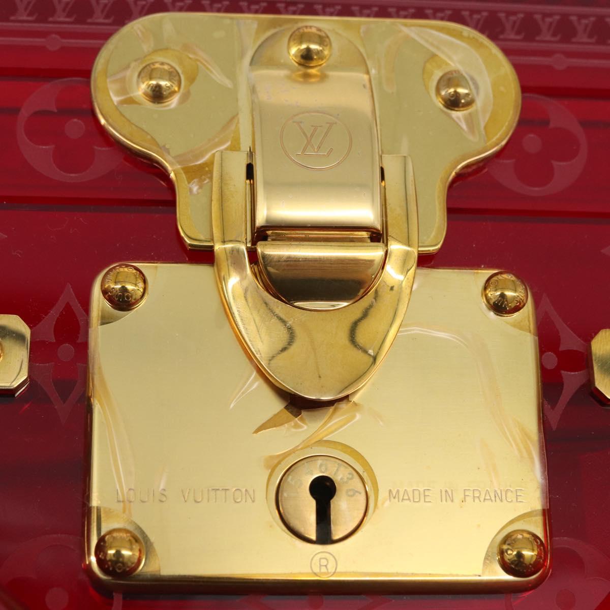 LOUIS VUITTON Monogram See Through Cotoville 40 Trunk Glass M13182 Auth 167157SM