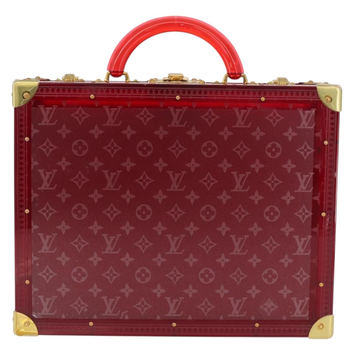 LOUIS VUITTON Monogram See Through Cotoville 40 Trunk Glass M13182 Auth 167157SM
