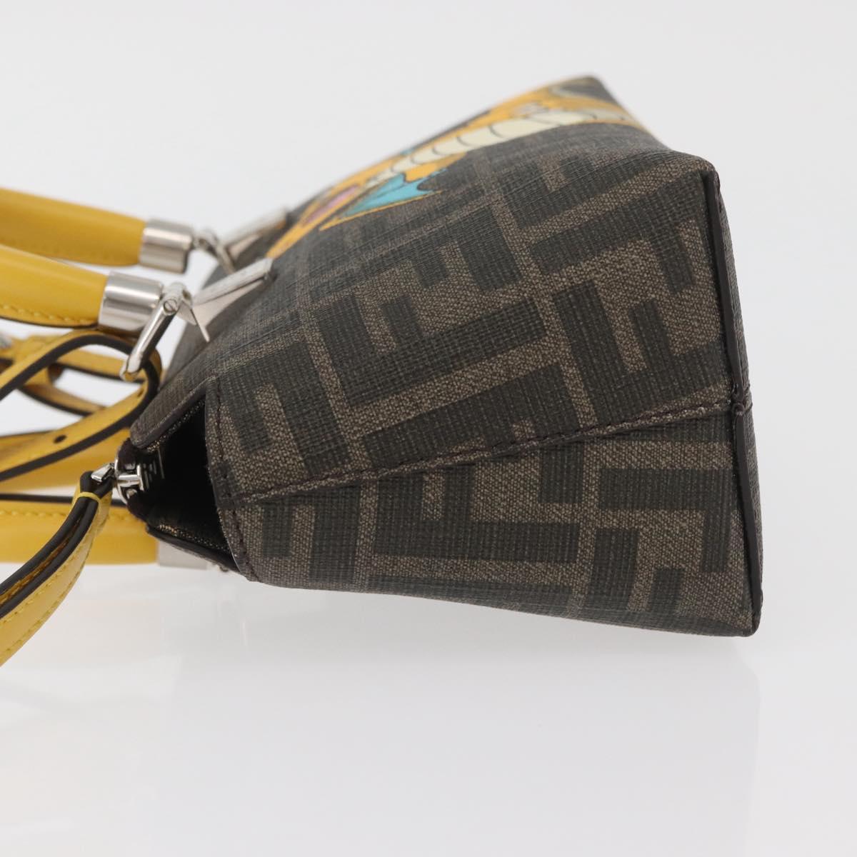 FENDI x FRGMT x POKÉMON Zucca Canvas Dragonite Bag 2way Black Auth 167166SM