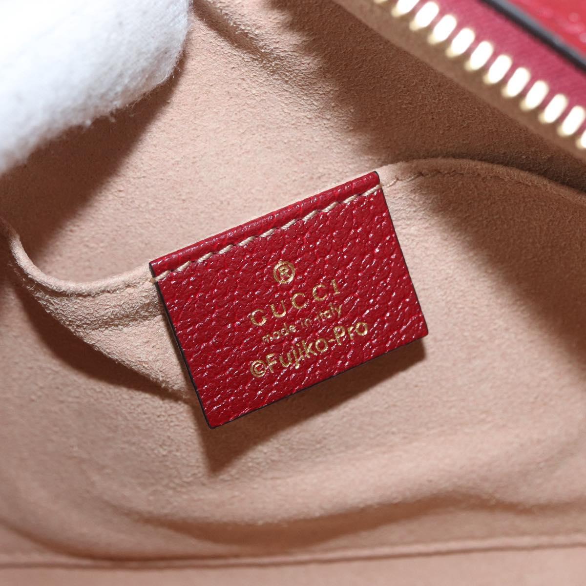 GUCCI Micro GG Supreme Doraemon x Fujiko-Pro Bag PVC Beige 647784 Auth 167167SM