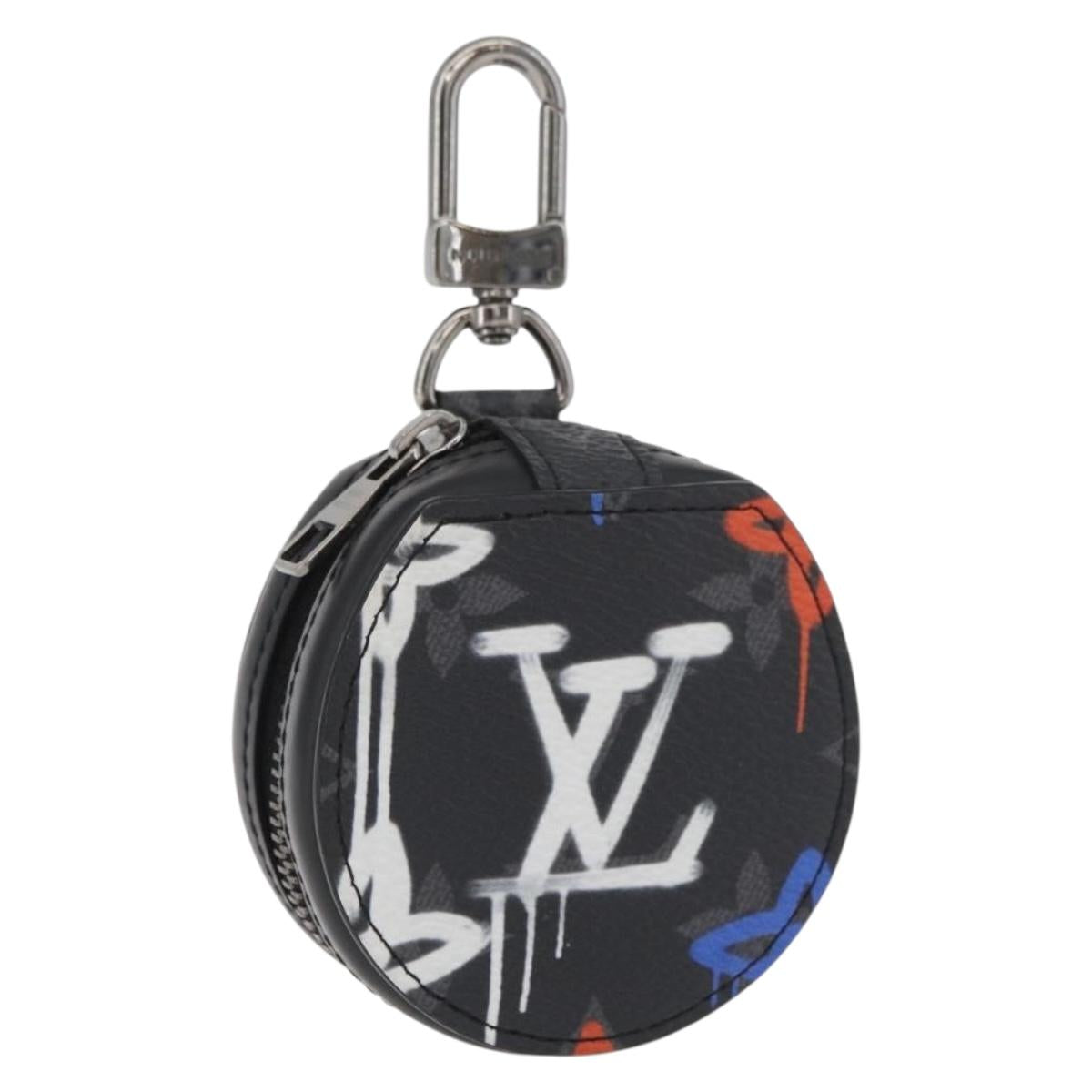 LOUIS VUITTON Monogram Eclipse Etui Earphones Earphone Case GI0844 Auth 167170M