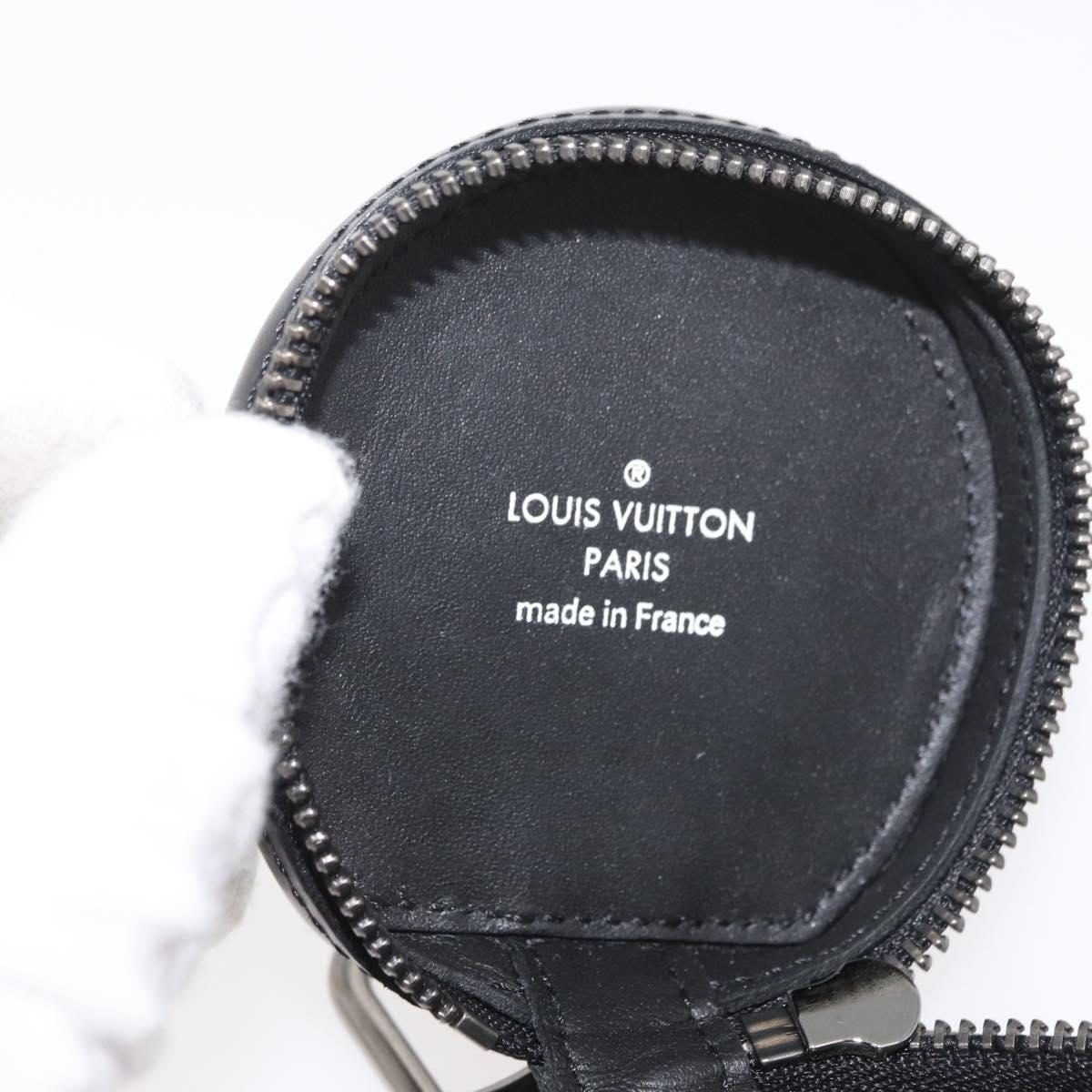 LOUIS VUITTON Monogram Eclipse Etui Earphones Earphone Case GI0844 Auth 167170M