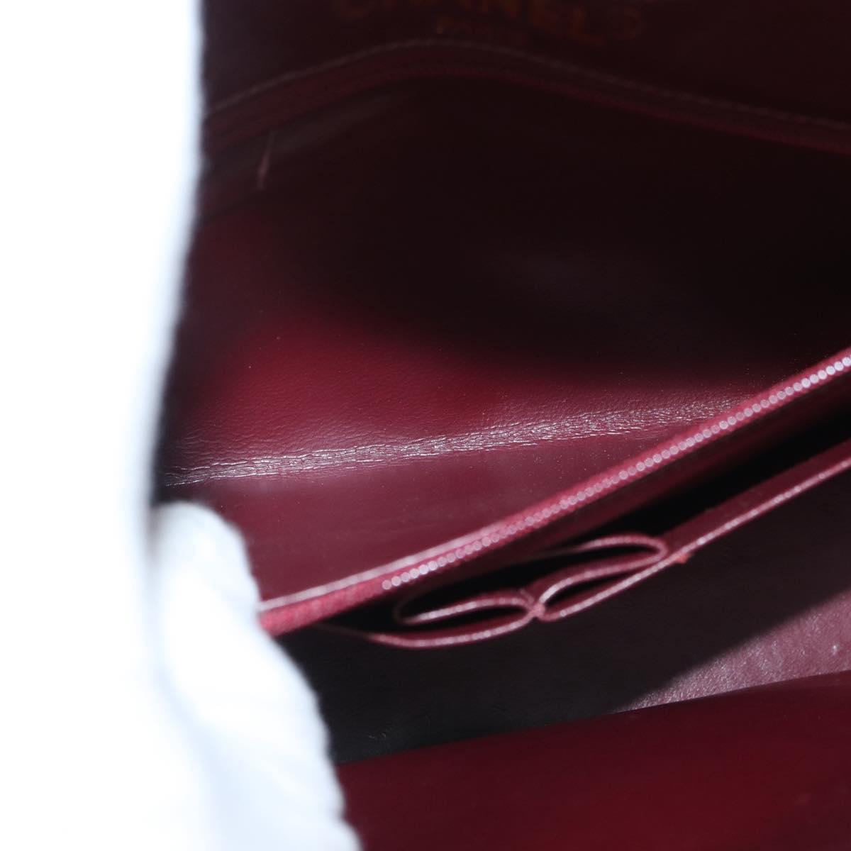 CHANEL Matelasse Bag Lamb Skin Paris limited model Black CC Auth 167175SM