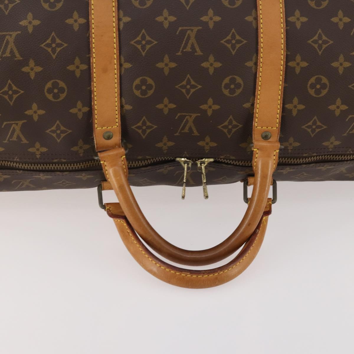 LOUIS VUITTON Monogram Keepall 60 Boston Bag M41422 LV Auth 167184