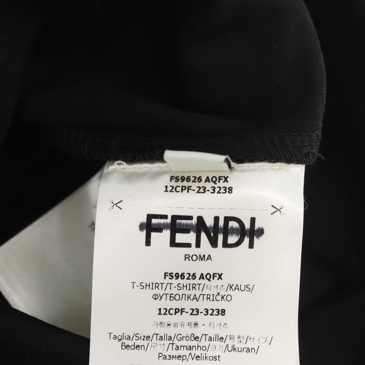 FENDI FENDI x FRGMT x POKÉMON Dragonite T-Shirt Shirt cotton Black Auth 167188SM