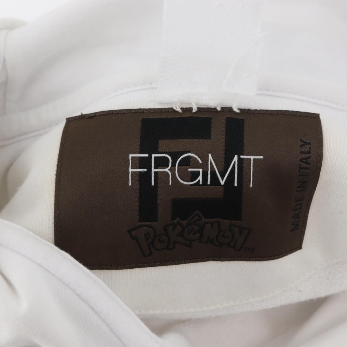 FENDI FENDI x FRGMT x POKÉMON Hoodie Kairyu Cotton White Auth 167191SM