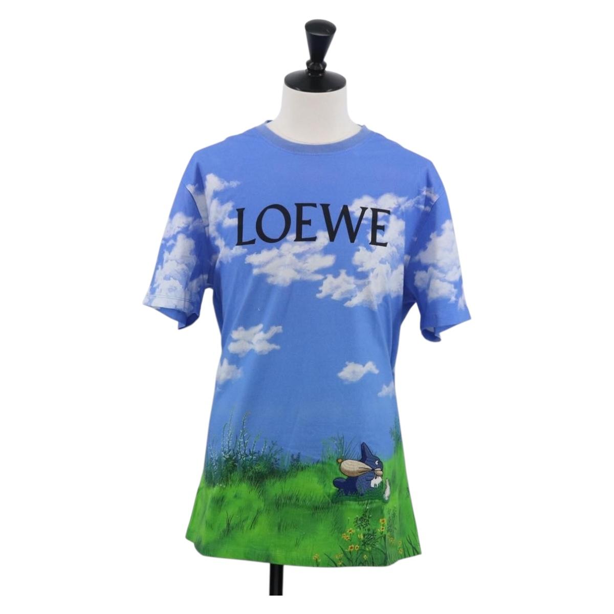 LOEWE LOEWE Ã Studio Ghibli My Neighbor Totoro T-Shirt Cotton Blue Auth 167192M