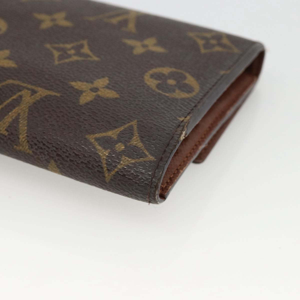 LOUIS VUITTON Monogram Portefeuille International Wallet M61217 LV Auth 167204A