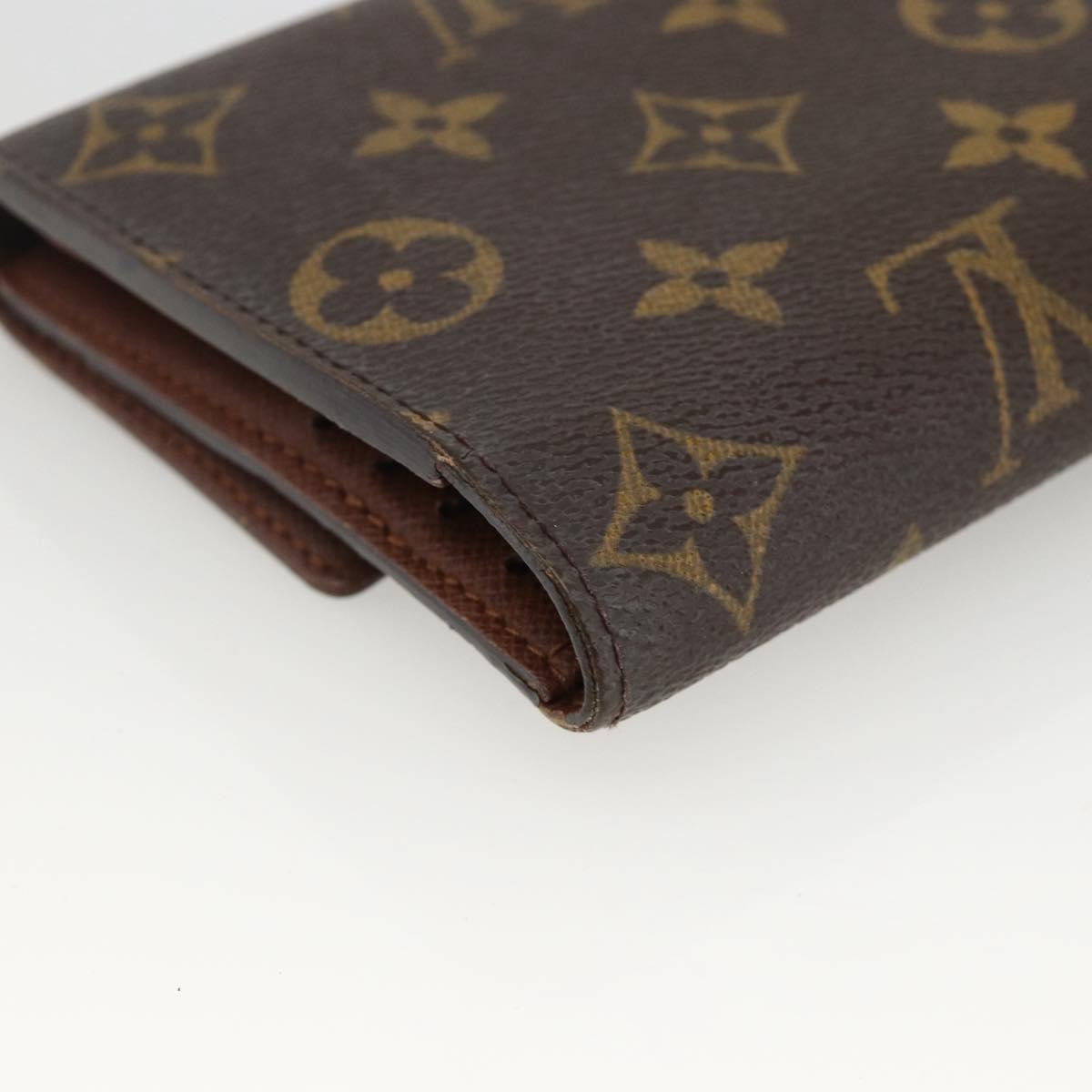 LOUIS VUITTON Monogram Portefeuille International Wallet M61217 LV Auth 167204A