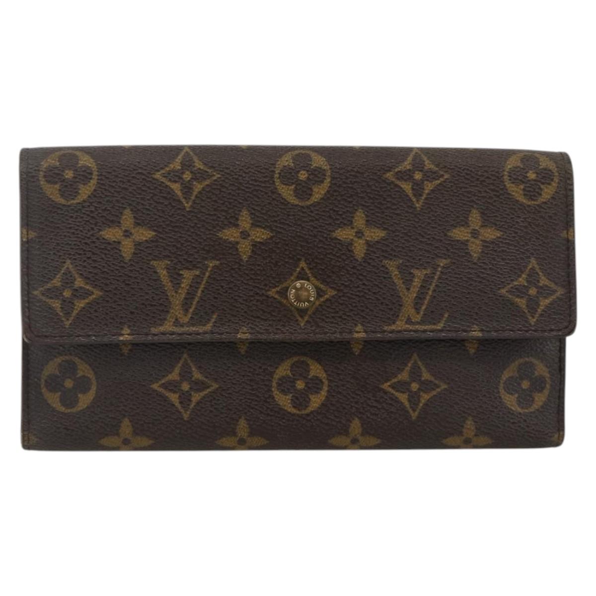 LOUIS VUITTON Monogram Portefeuille International Wallet M61217 LV Auth 167204A