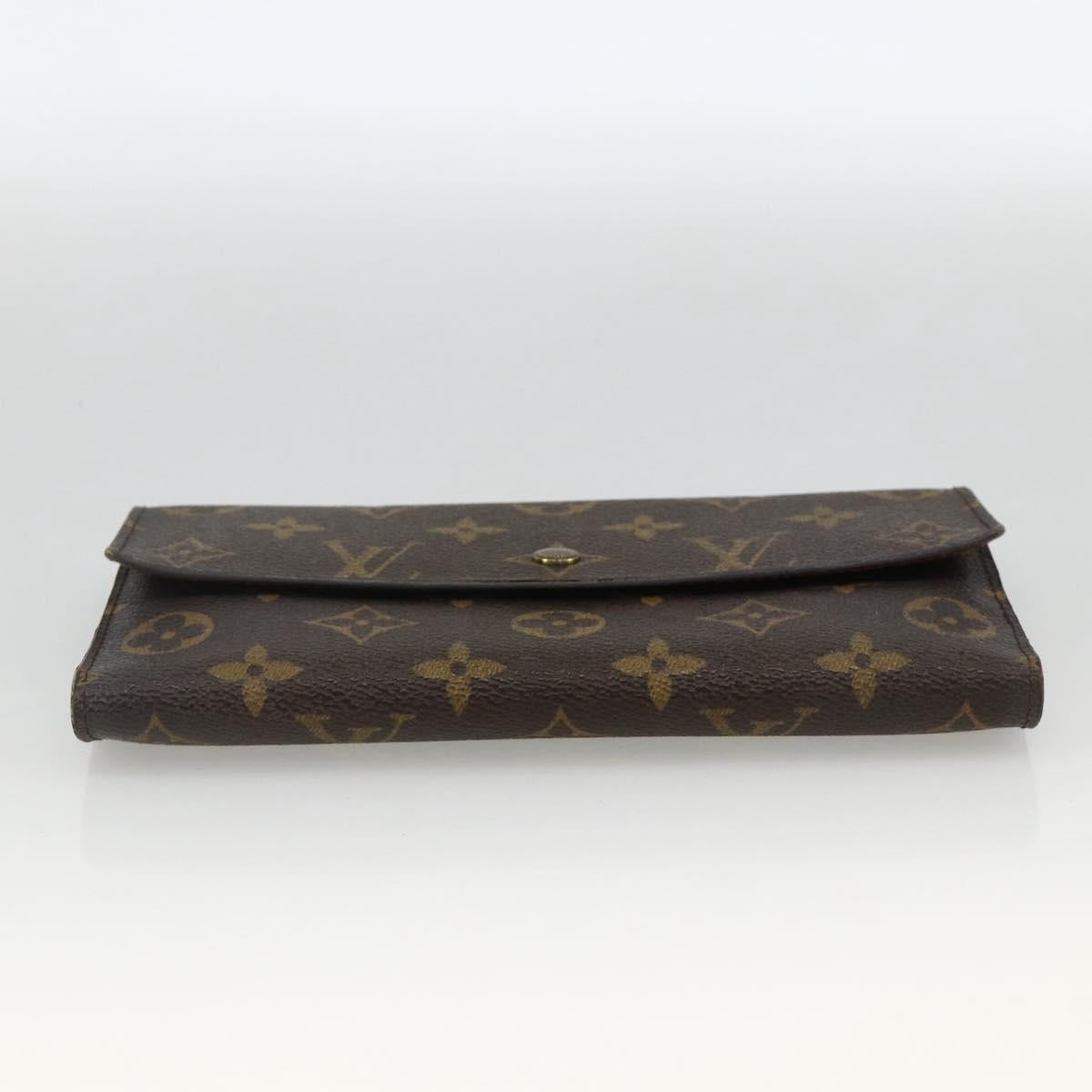 LOUIS VUITTON Monogram Portefeuille International Wallet M61217 LV Auth 167204A