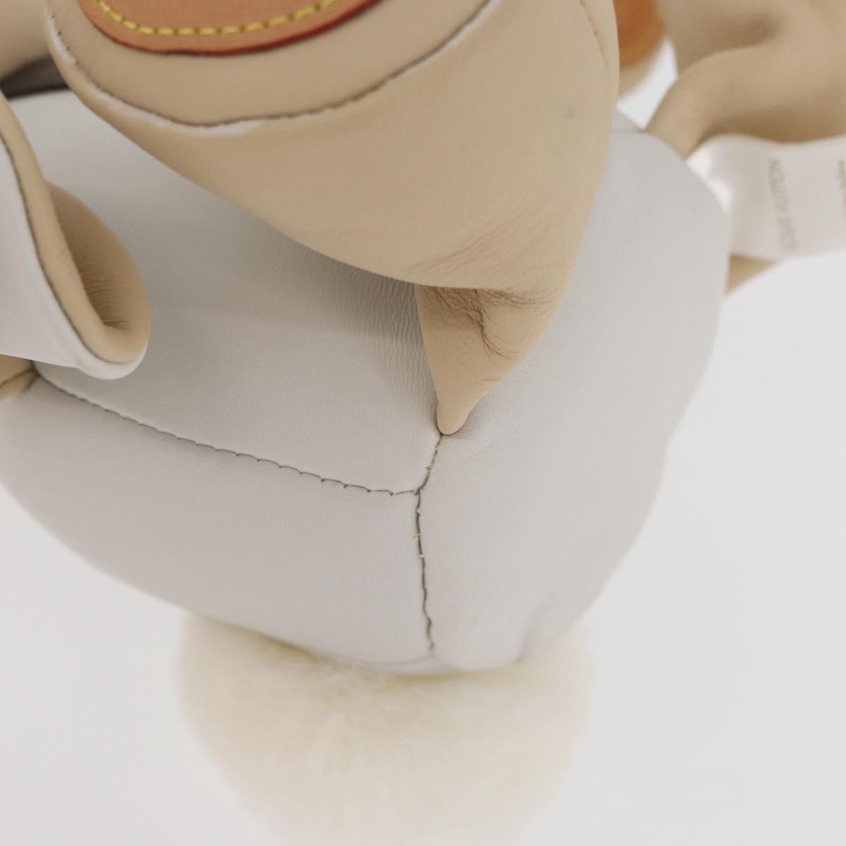 LOUIS VUITTON Monogram Doduruisu Rabbit Stuffed White GI0367 LV Auth 167206SAM
