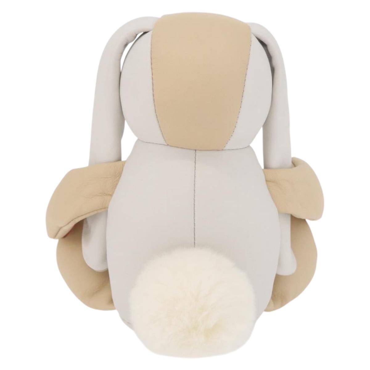 LOUIS VUITTON Monogram Doduruisu Rabbit Stuffed White GI0367 LV Auth 167206SAM